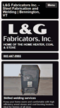 Mobile Screenshot of lgfabricatorsinc.com